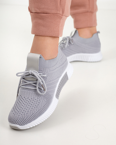 Szare damskie buty sportowe Merisal - Obuwie