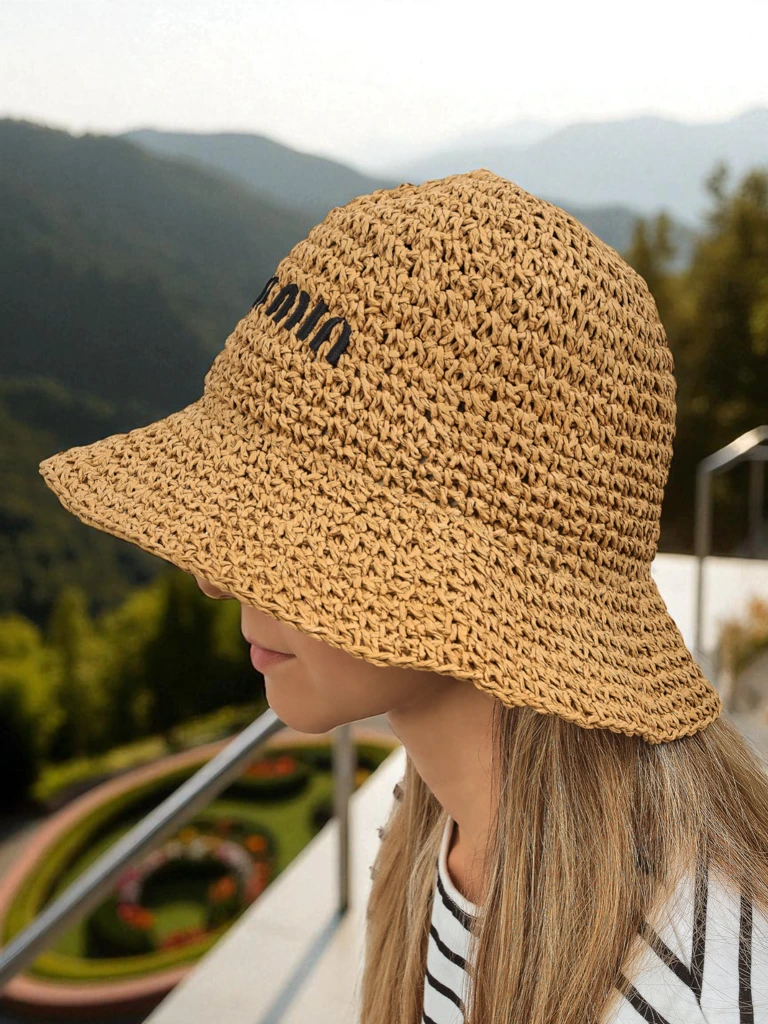 Royalfashion Ženski poletni klobuk bucket hat z napisom