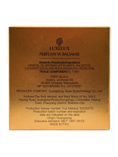 Parfum v balzamu, navdihnjen z LUXELUX