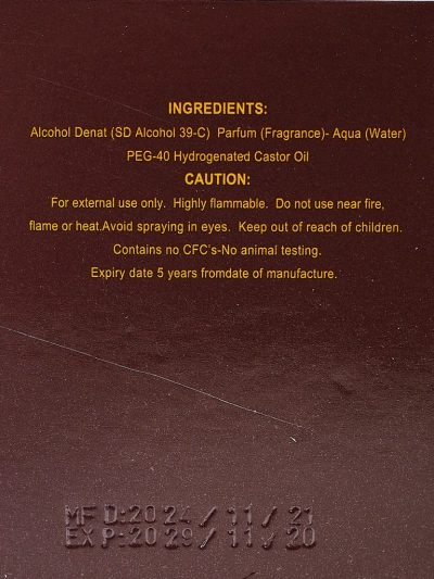 Navdihnjen eau de parfum za moške Kreacija