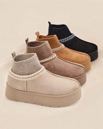 Royalfashion Kratke ženske zimske čizme a'la Nananna