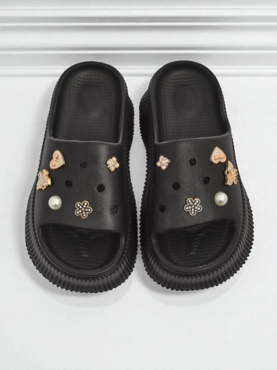 Royalfashion ženske gumijaste natikače z okrasjem Slash Glam