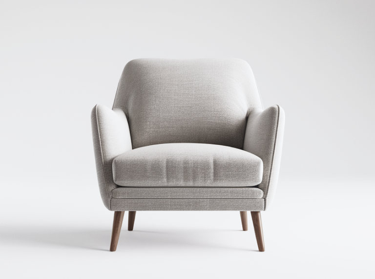 Gray arm chair